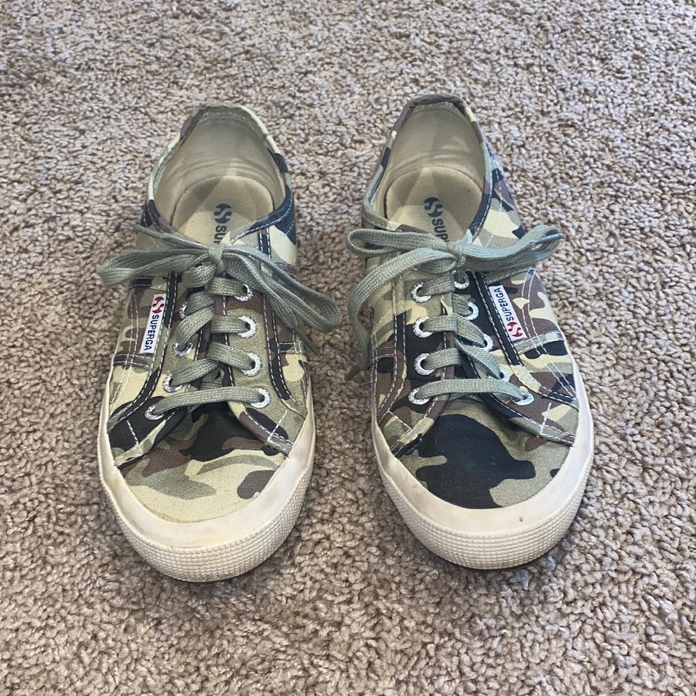 SUPERGA camo sneakers - size EU 38 and USAM 6